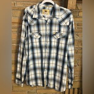Larry Mahan Cowboy Collection Snap Western Shirt Long Sleeve Men’s Size XXL